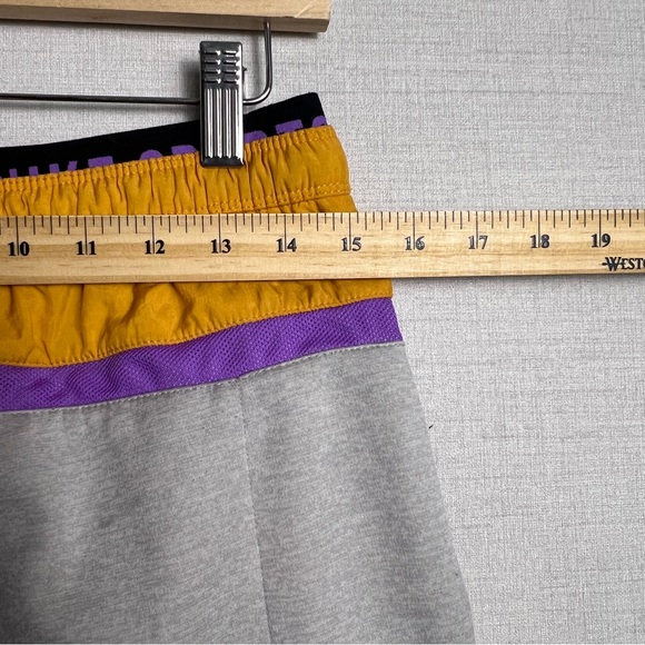Nike Therma Fleece PX Sweatpants "Joker" Retro Gray‎ Yellow Orange Men’s Size S - Picture 6 of 9
